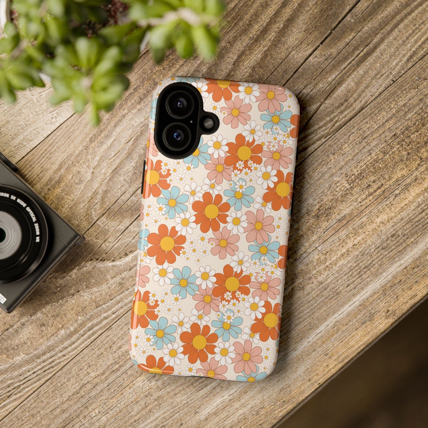 Vintage Retro Daisy Floral Phone Case