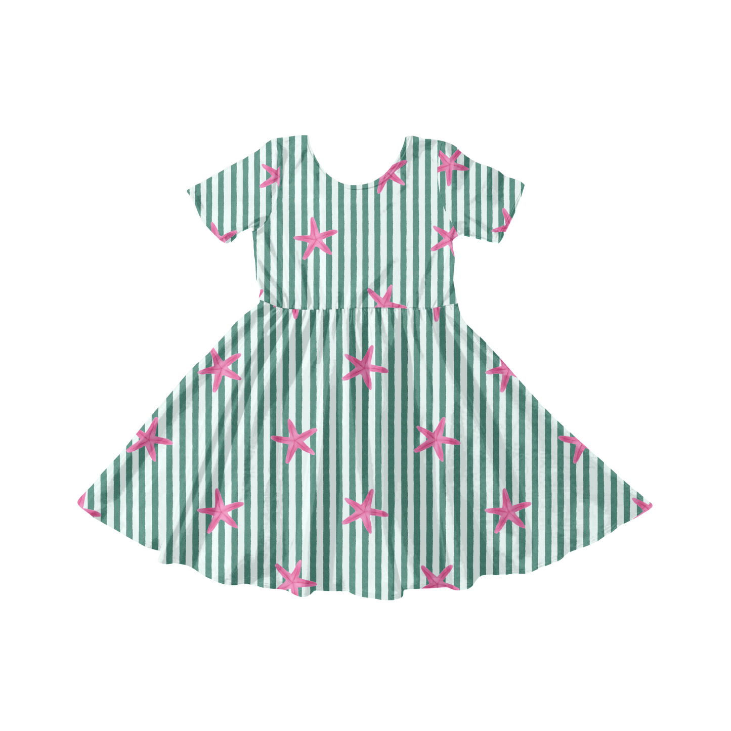 Bright Starfish Stripe
