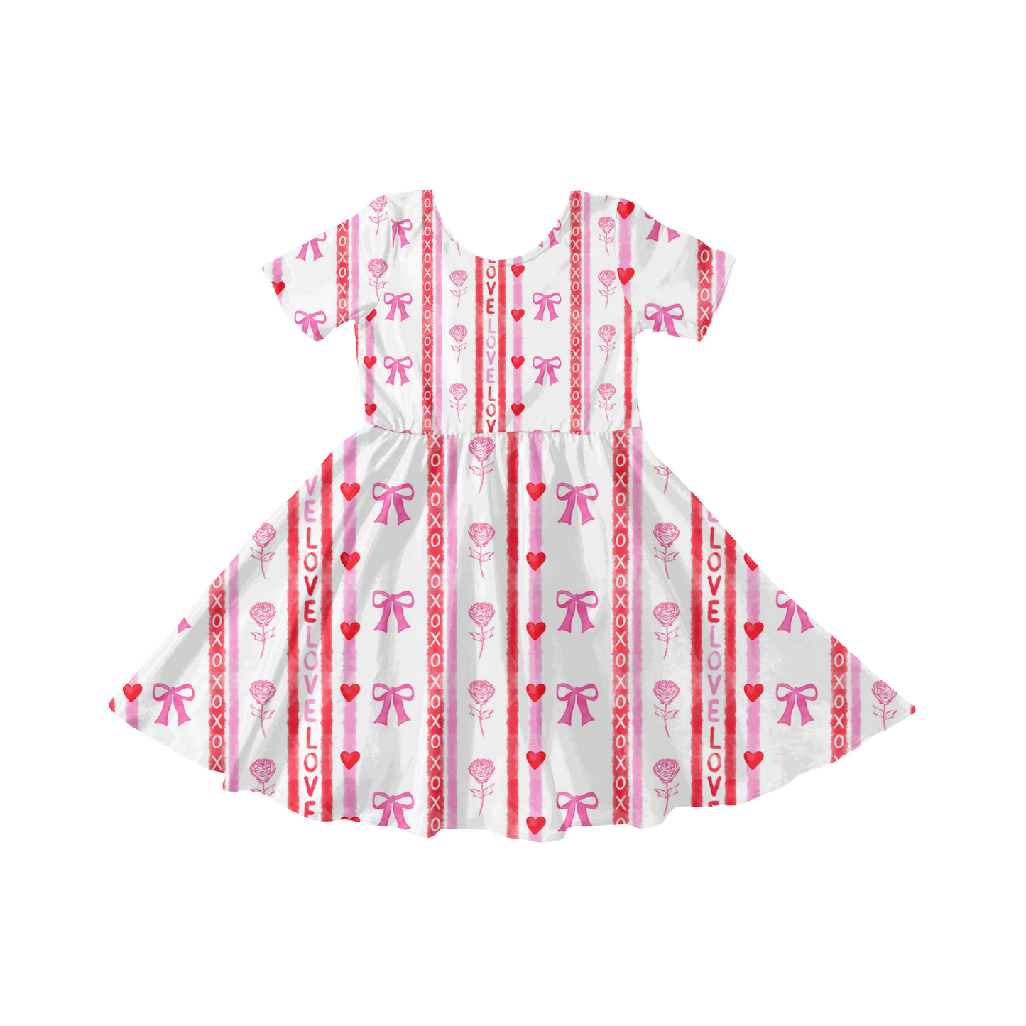 Valentine coquette stripes pattern