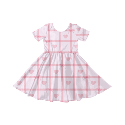 Valentine gingham hearts Pattern