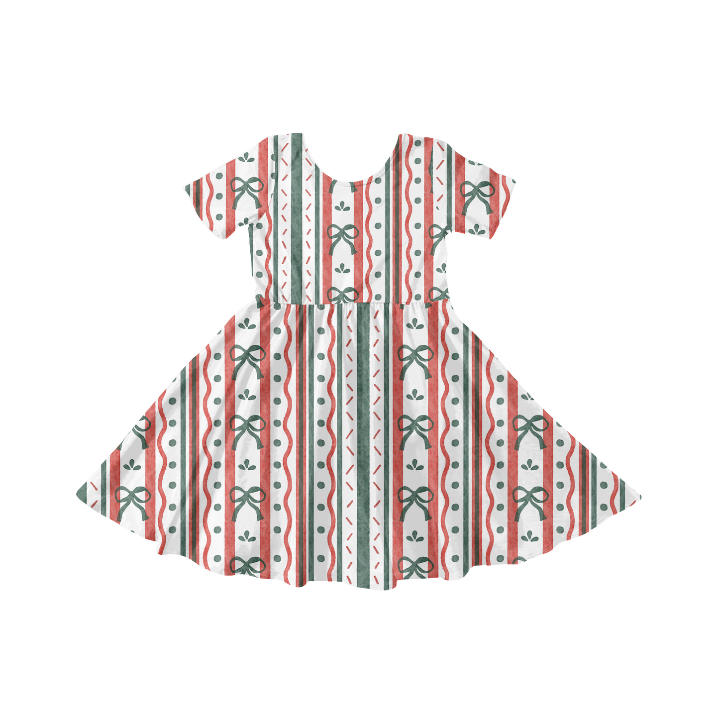 Christmas Coquette Stripe Pattern