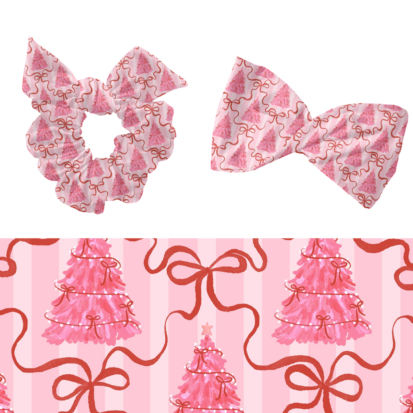 Preppy Bow Christmas trees