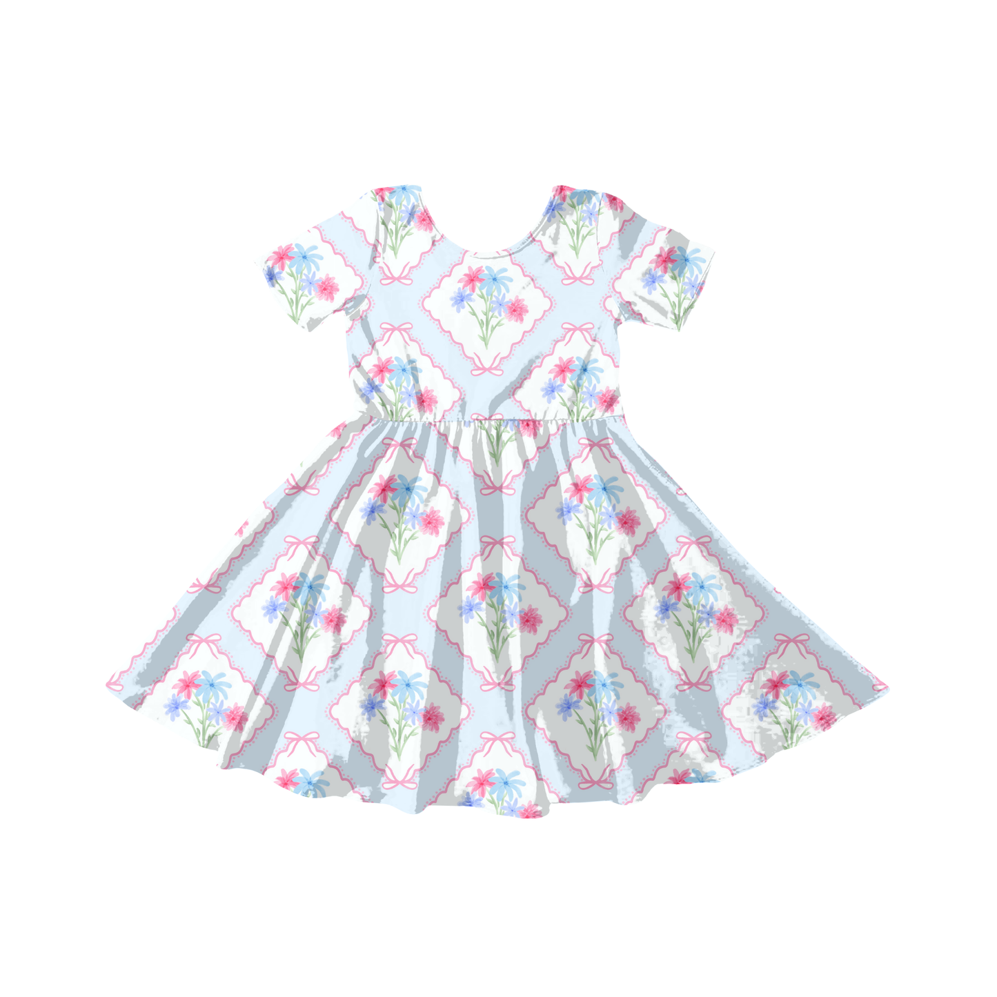 Pastel Watercolor floral Patchwork