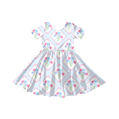 Pastel Watercolor floral Patchwork