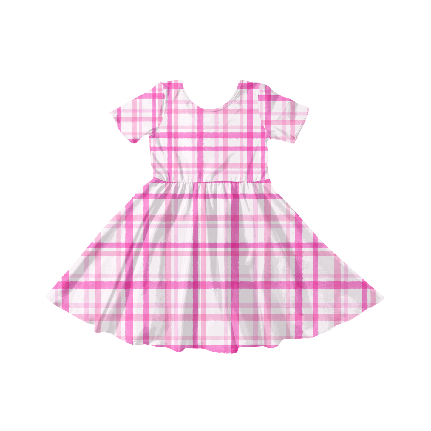 Pink Watercolor Plaid