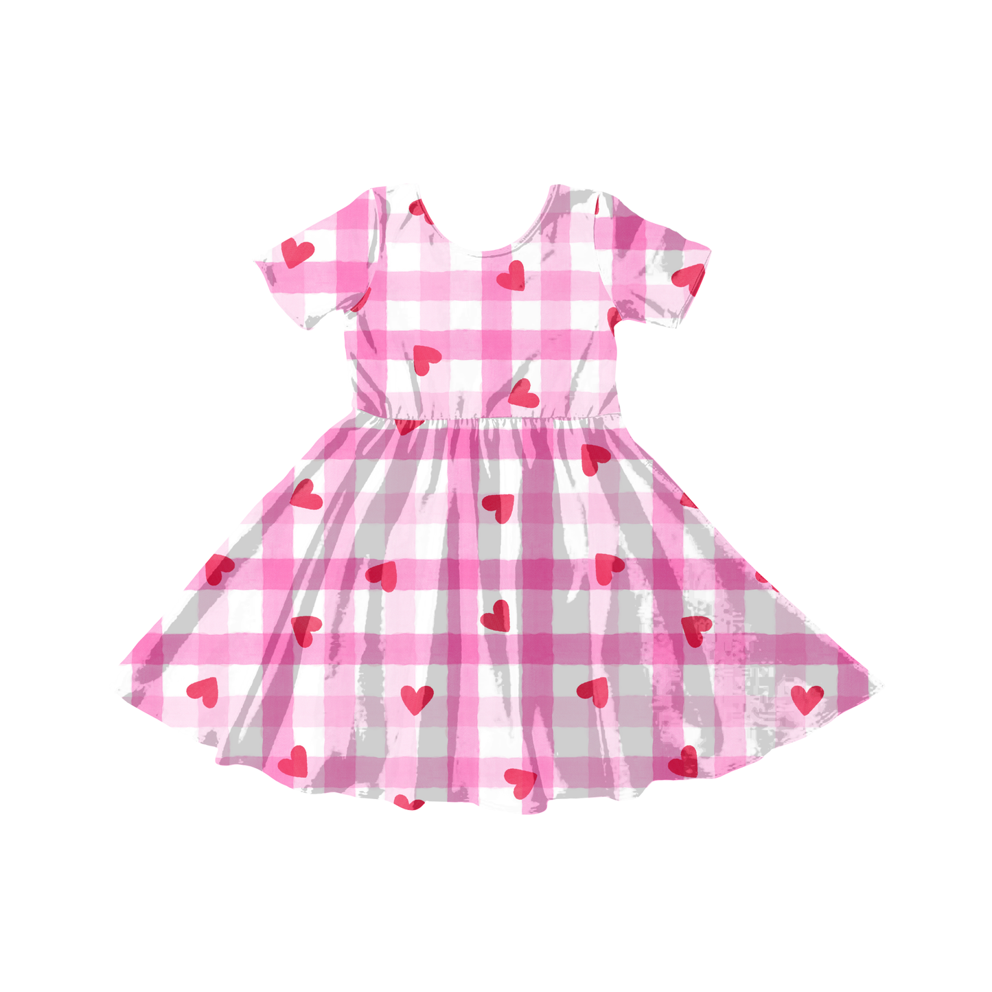 Valentine Gingham hearts