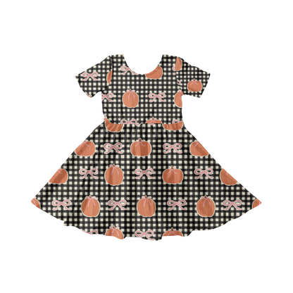 Gingham Pumpkins and Bows