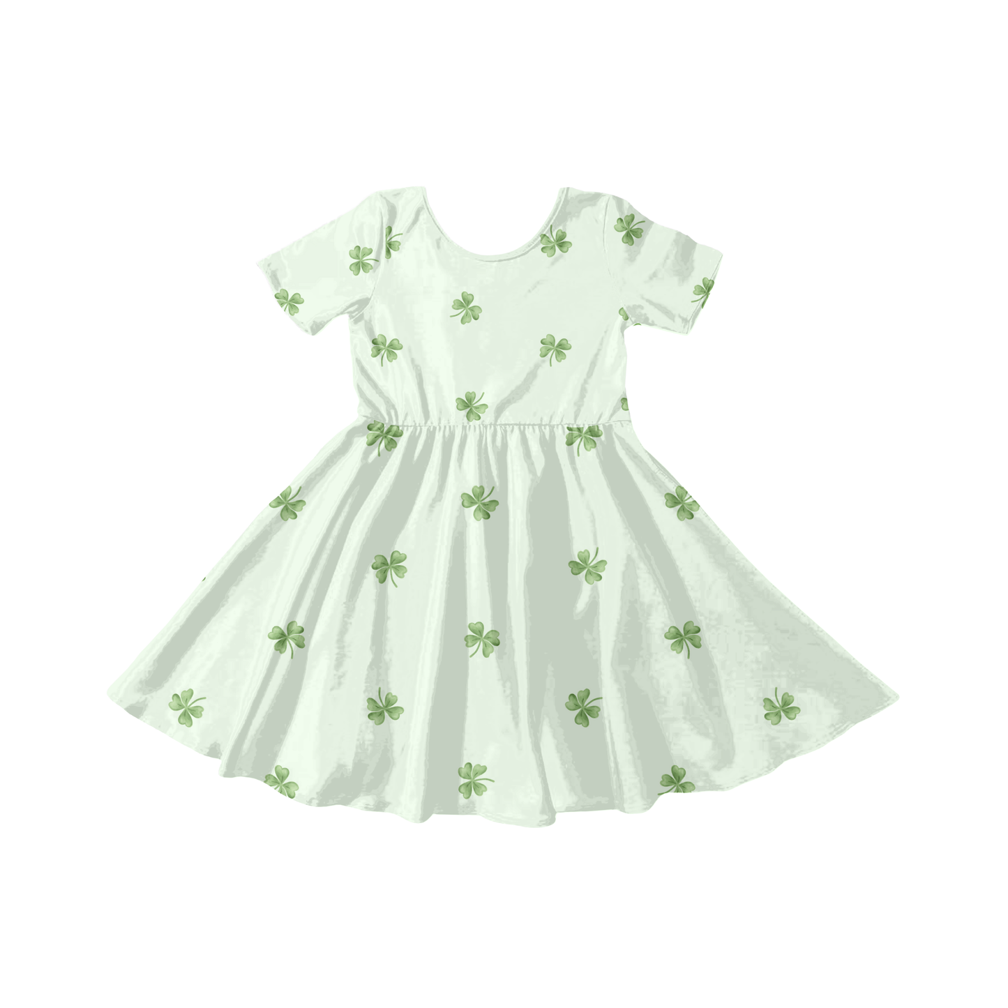 Minimal Watercolor Clovers