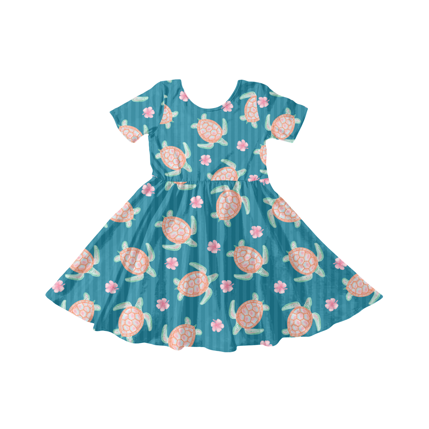 Pastel Sea Turtle stripes