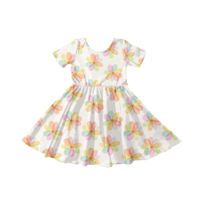 Watercolor Rainbow Daisy