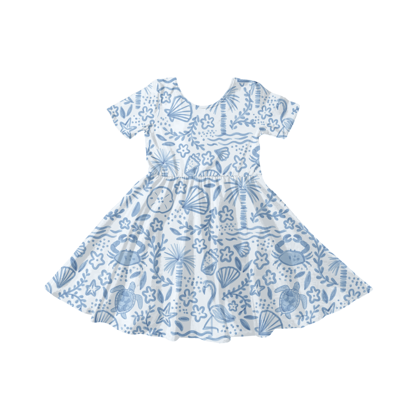 Muted nautical beach