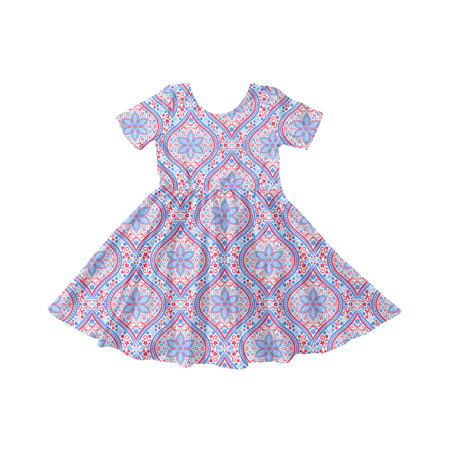 Patriotic Scallop Floral