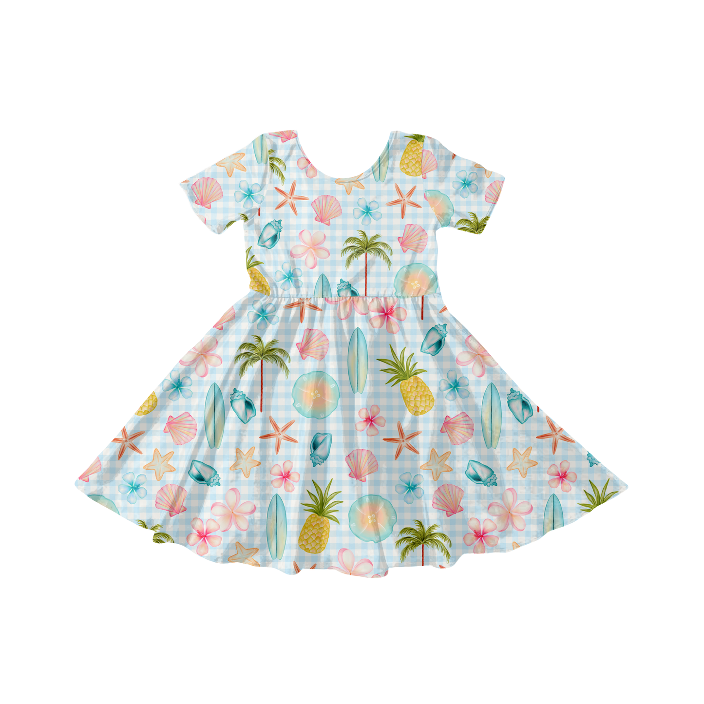 Tropical Gingham Summer