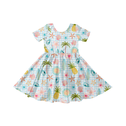 Tropical Gingham Summer