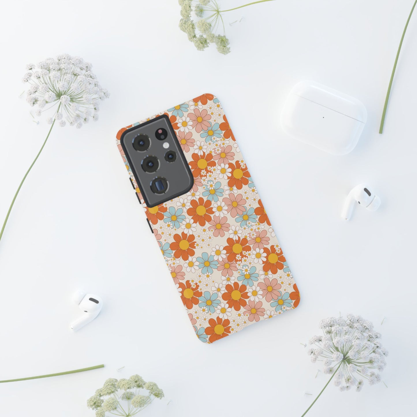 Vintage Retro Daisy Floral Phone Case