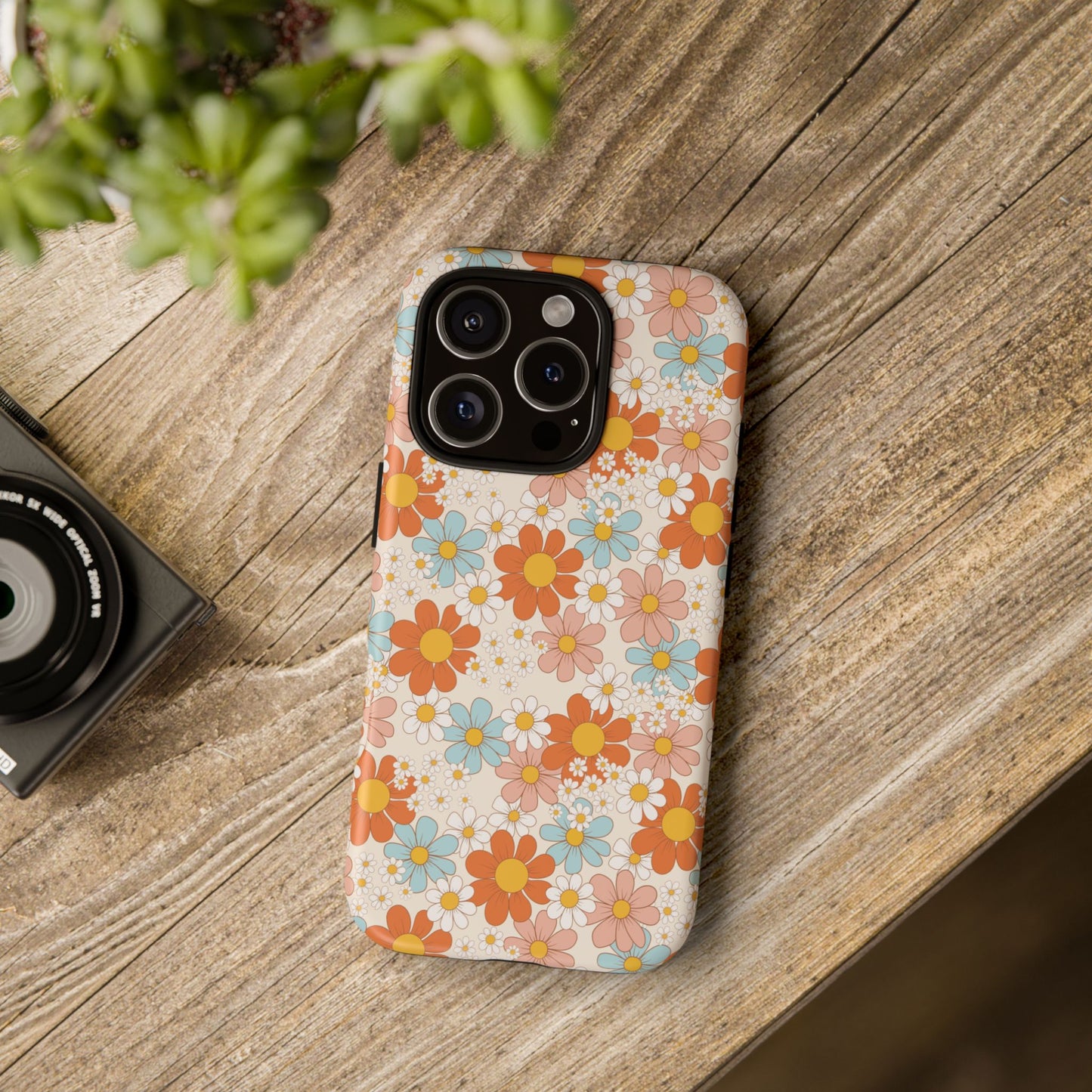 Vintage Retro Daisy Floral Phone Case