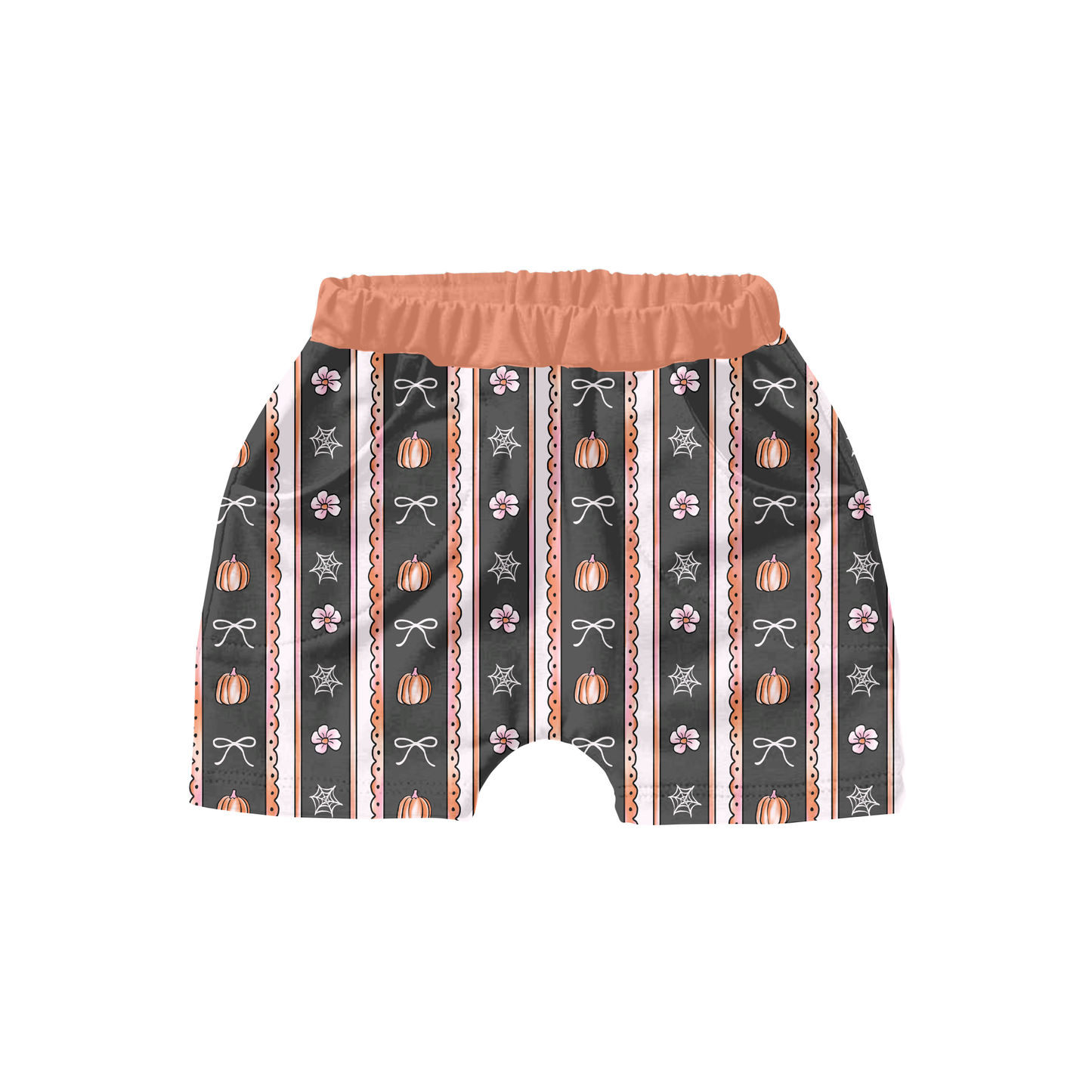 Halloween Scalloped Stripes
