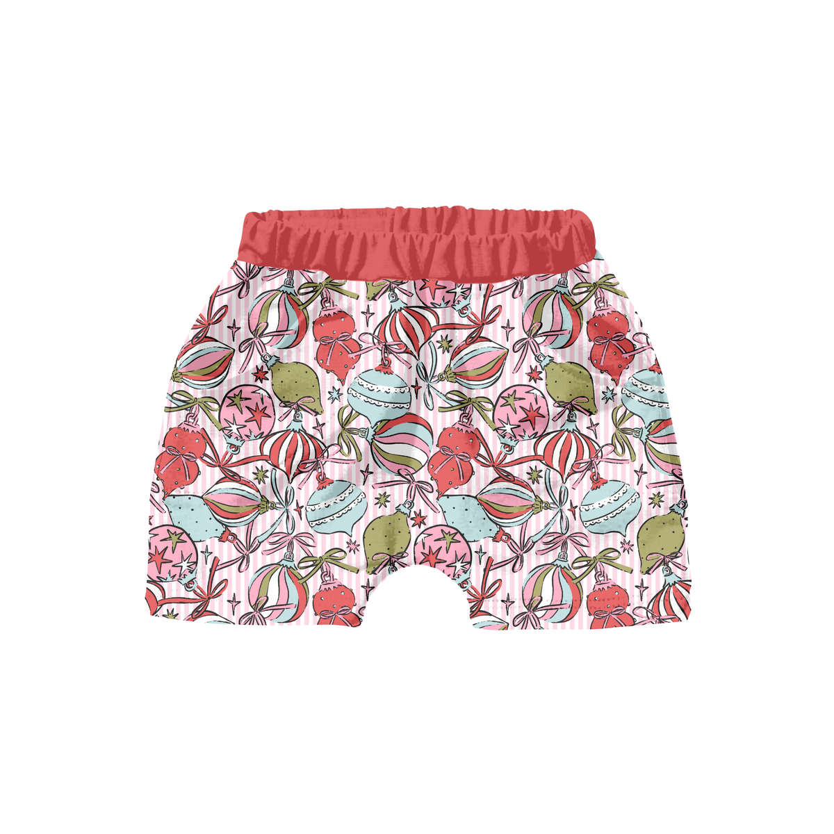 Bright Festive Ornament Stripe