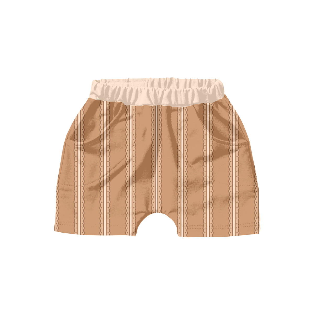 Neutral Gingerbread Stripe