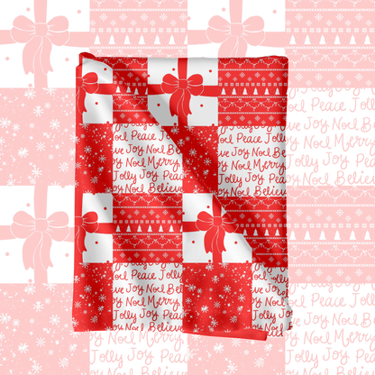 Bright Christmas Patchwork Pattern