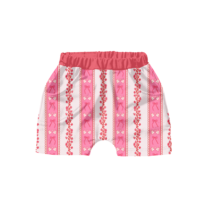 Valentine Floral Lace Stripe