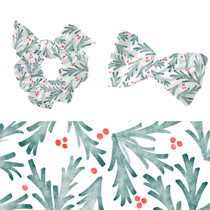 Watercolor Winter floral Pattern