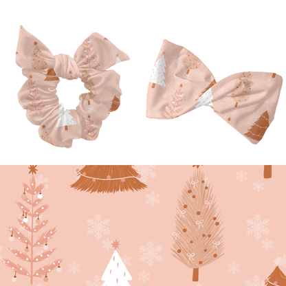 Boho Neutral Christmas trees Pattern