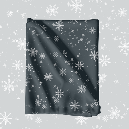 Blue winter snowflake Seamless Pattern