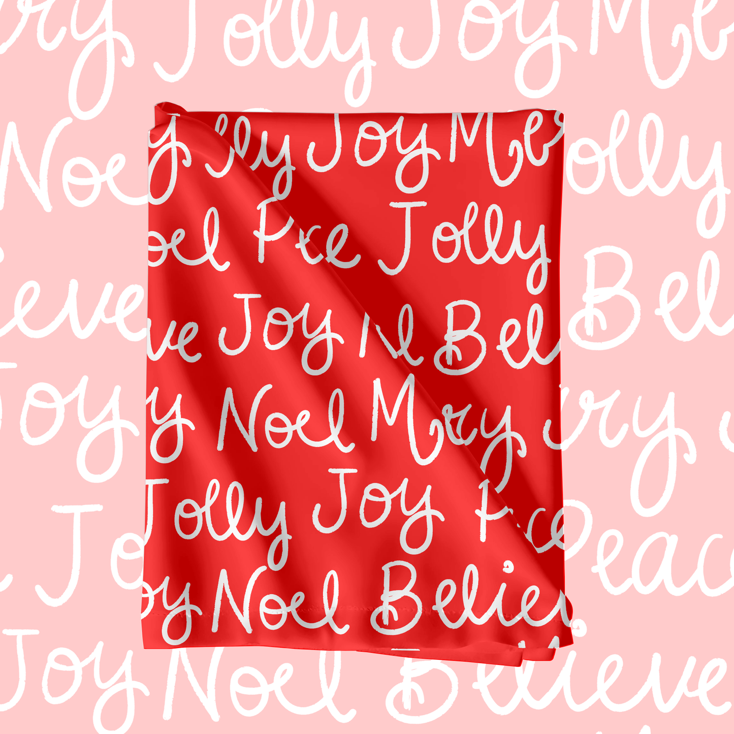 Christmas Holiday words Seamless Pattern
