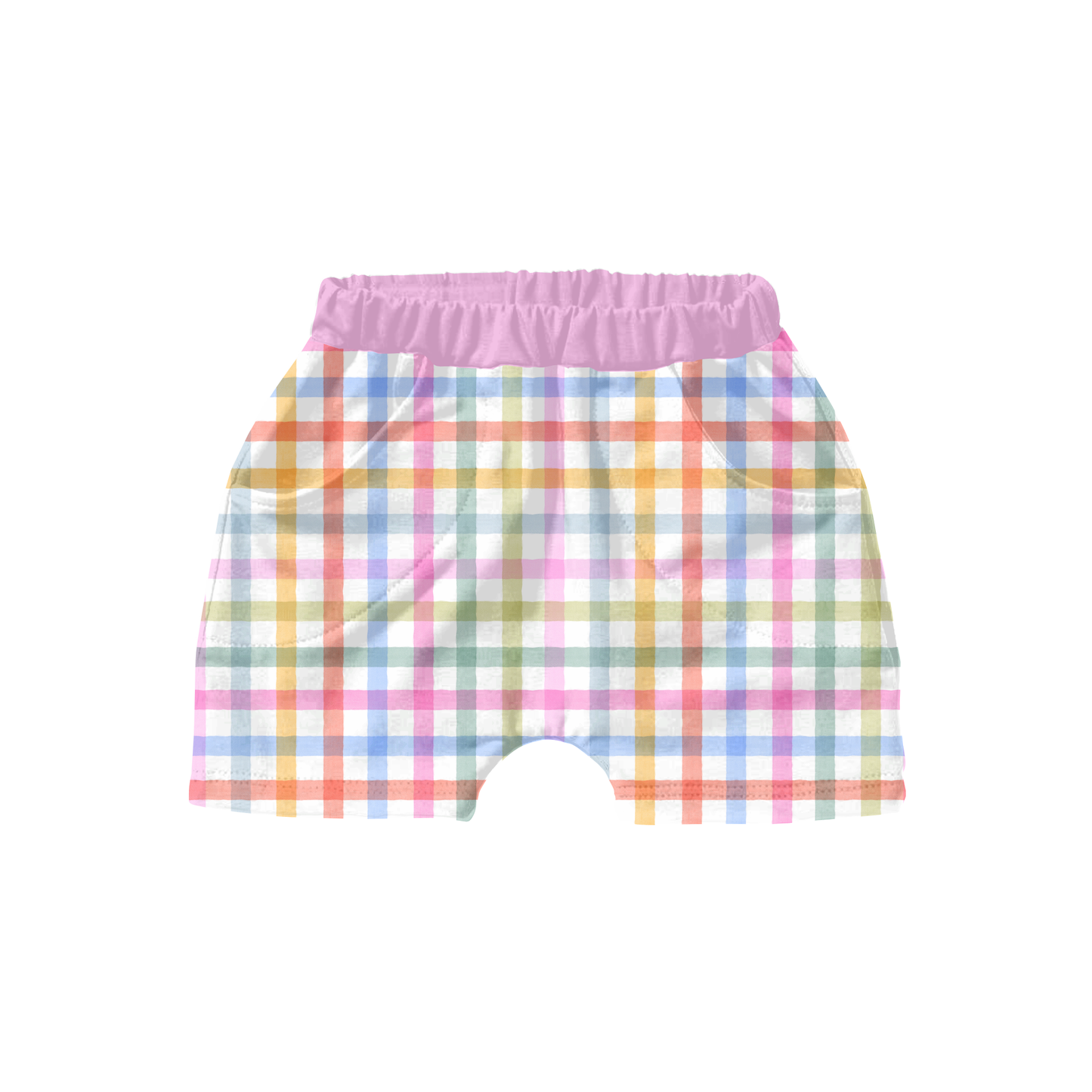 Watercolor Rainbow Gingham