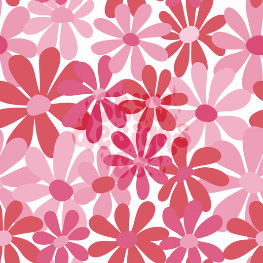 Valentine floral seamless pattern