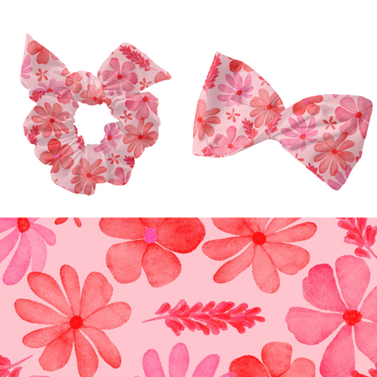 Watercolor Valentine Floral Pattern