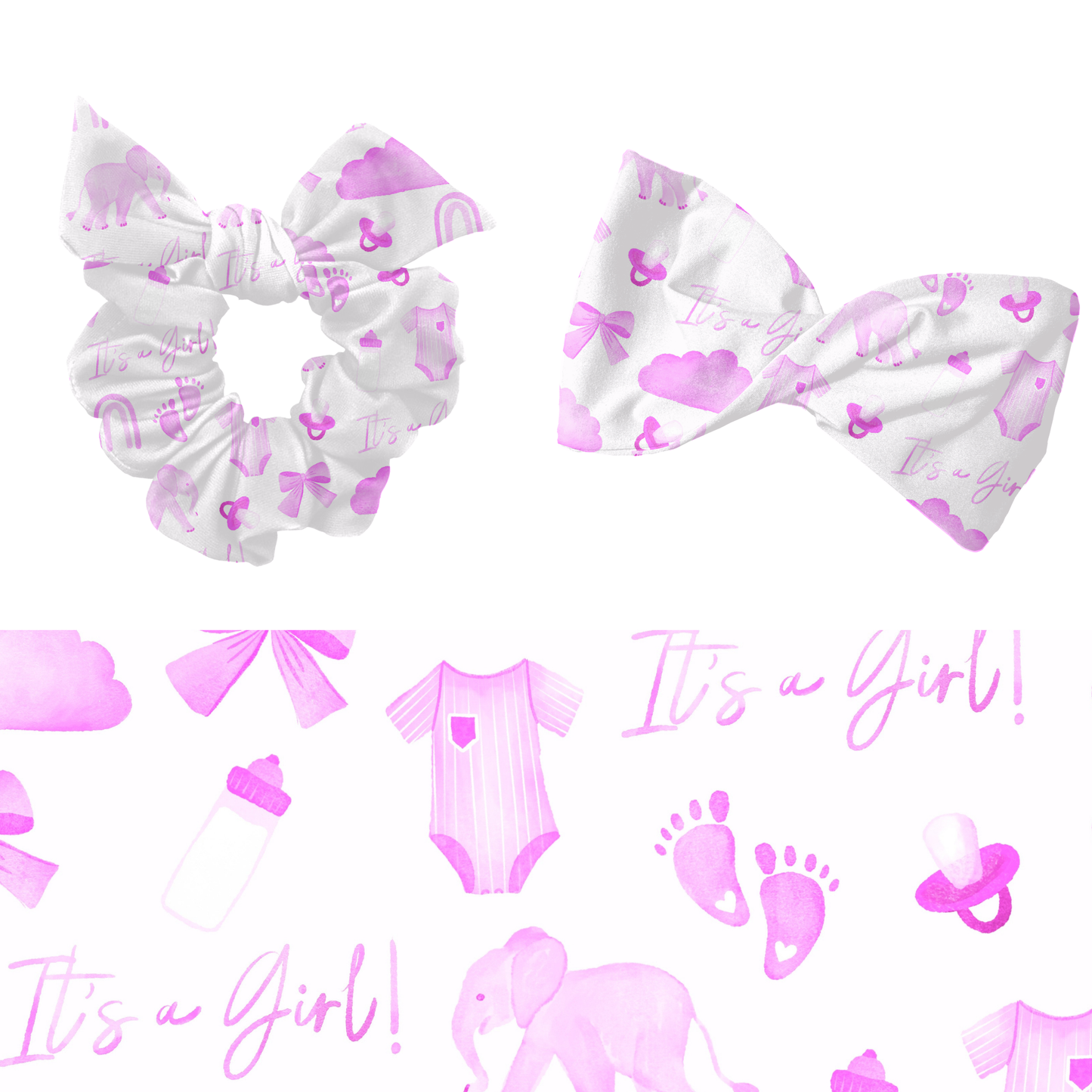 Its a girl Baby shower pattern