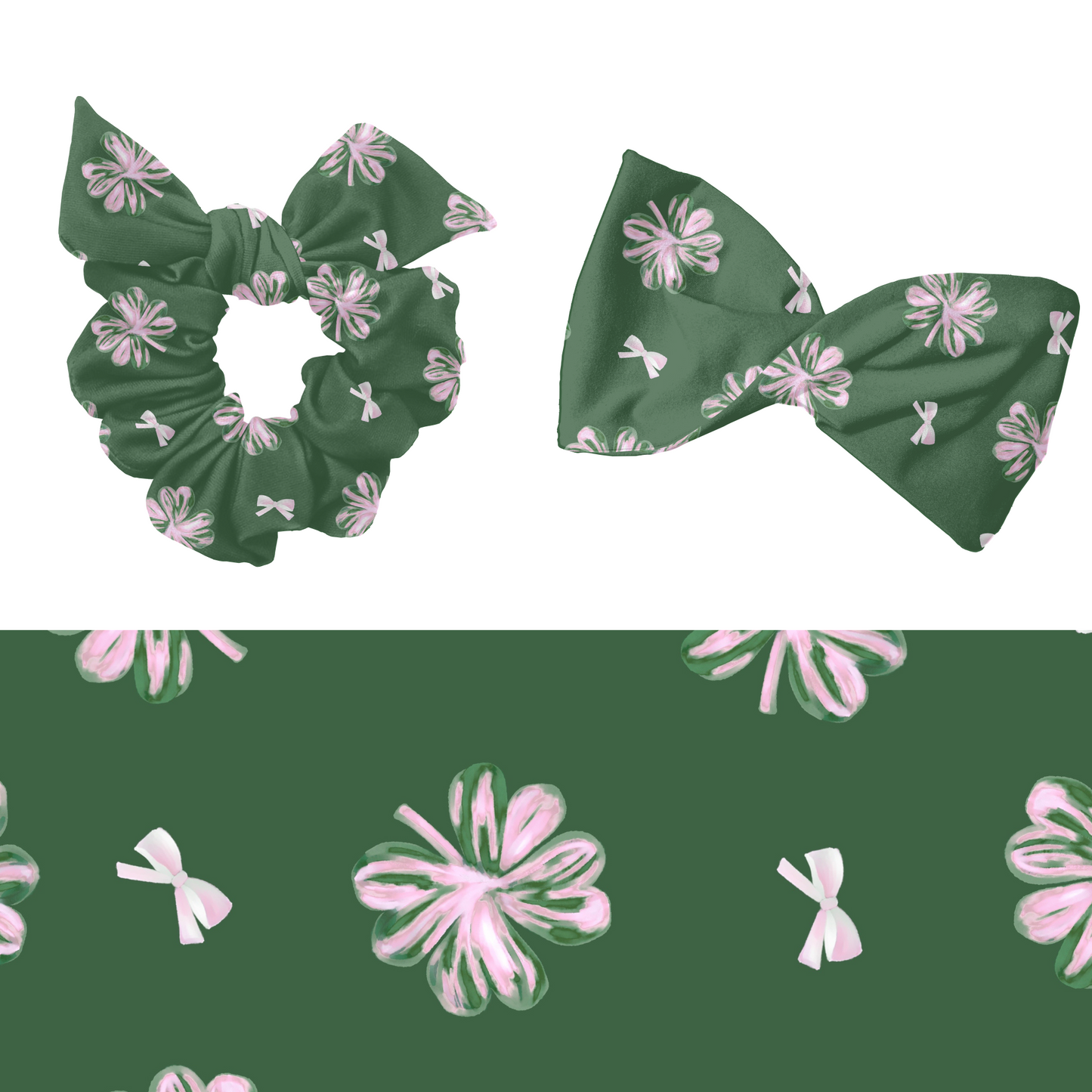 Coquette clovers and bows Pattern