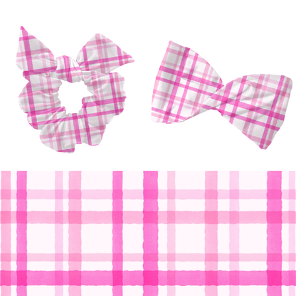 Pink Watercolor Plaid