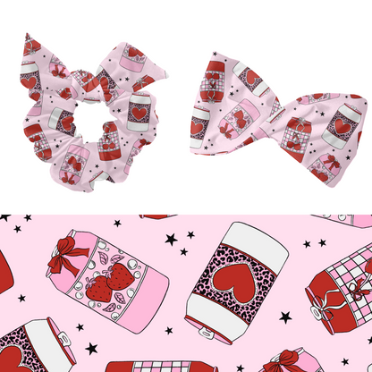 Valentine soda Cans seamless pattern