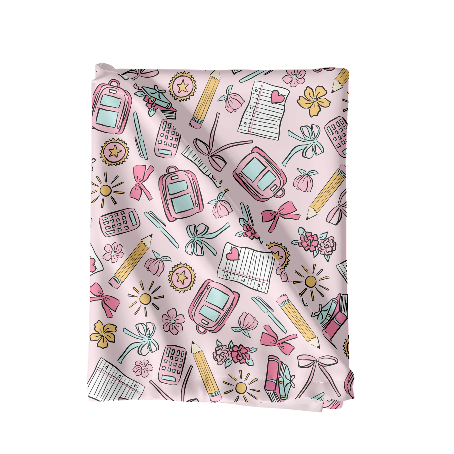 Girly school supply bows