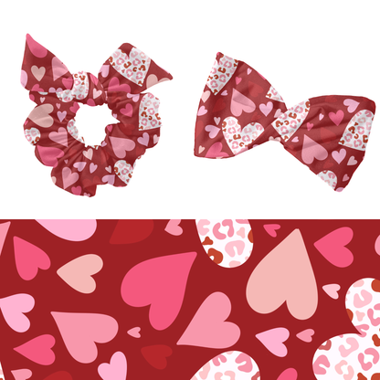 Valentine Cheetah Hearts Pattern