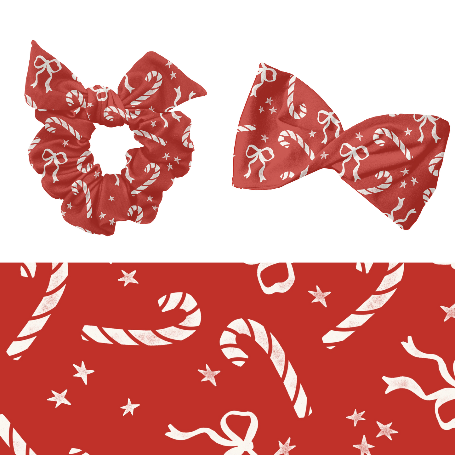 Christmas Candy cane bow Pattern