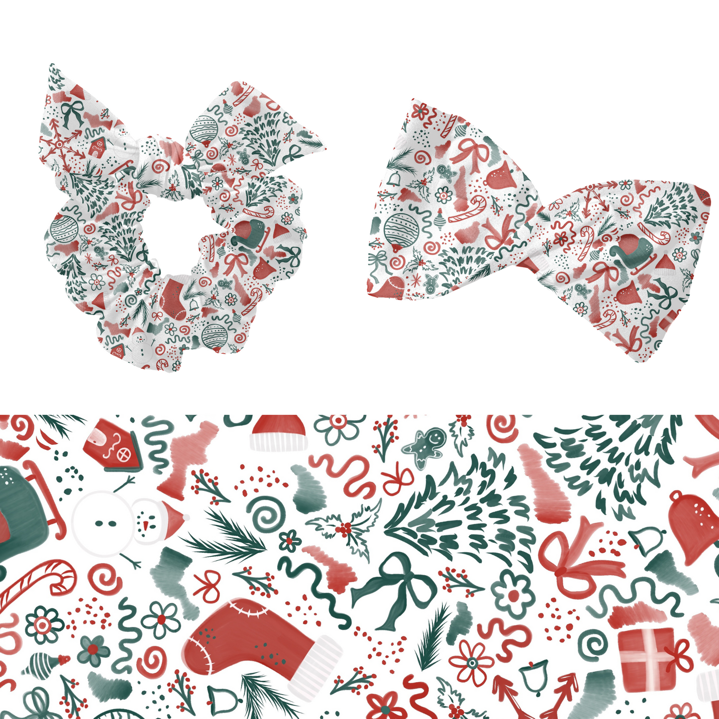 Watercolor Christmas Pattern