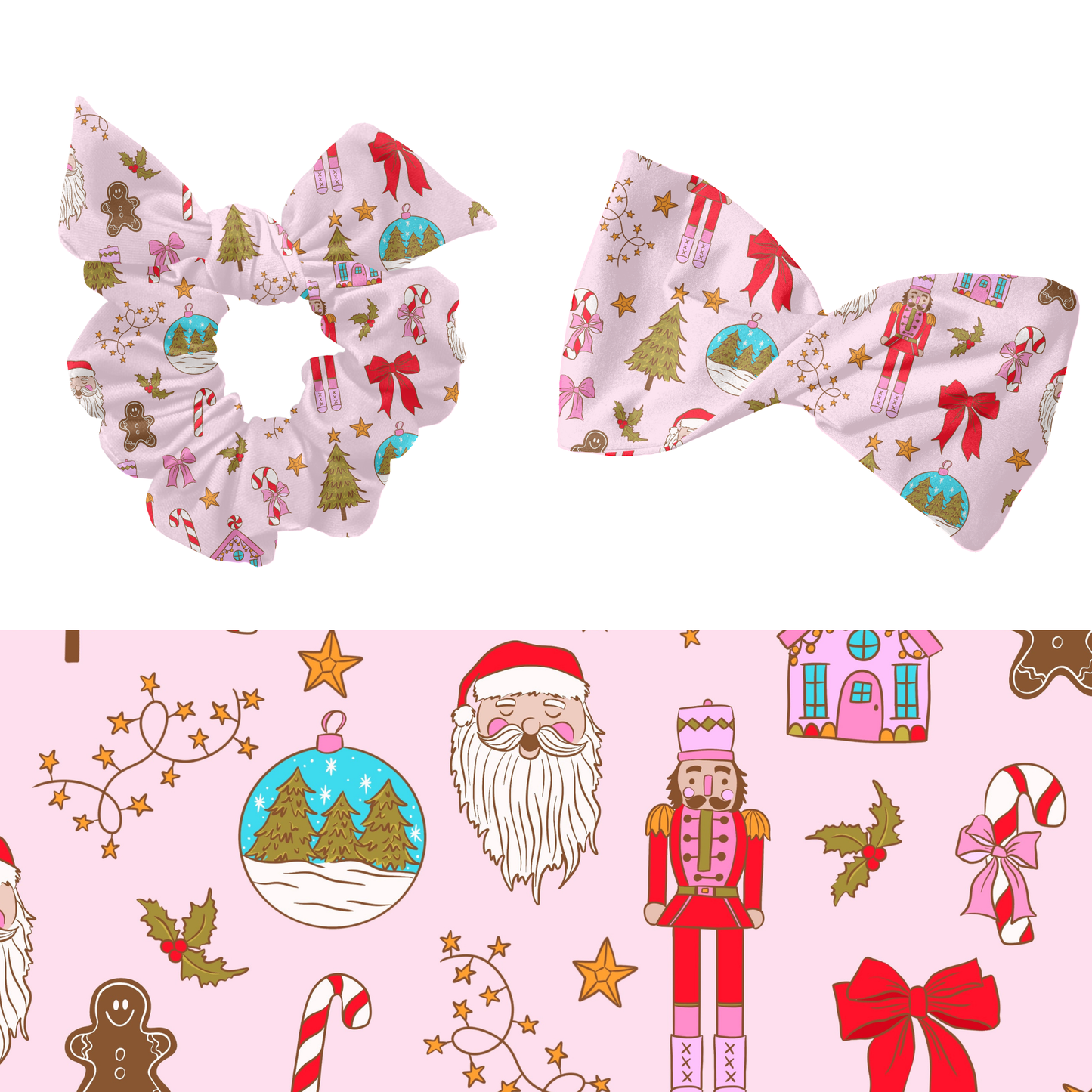 Trendy Christmas nutcracker Seamless pattern