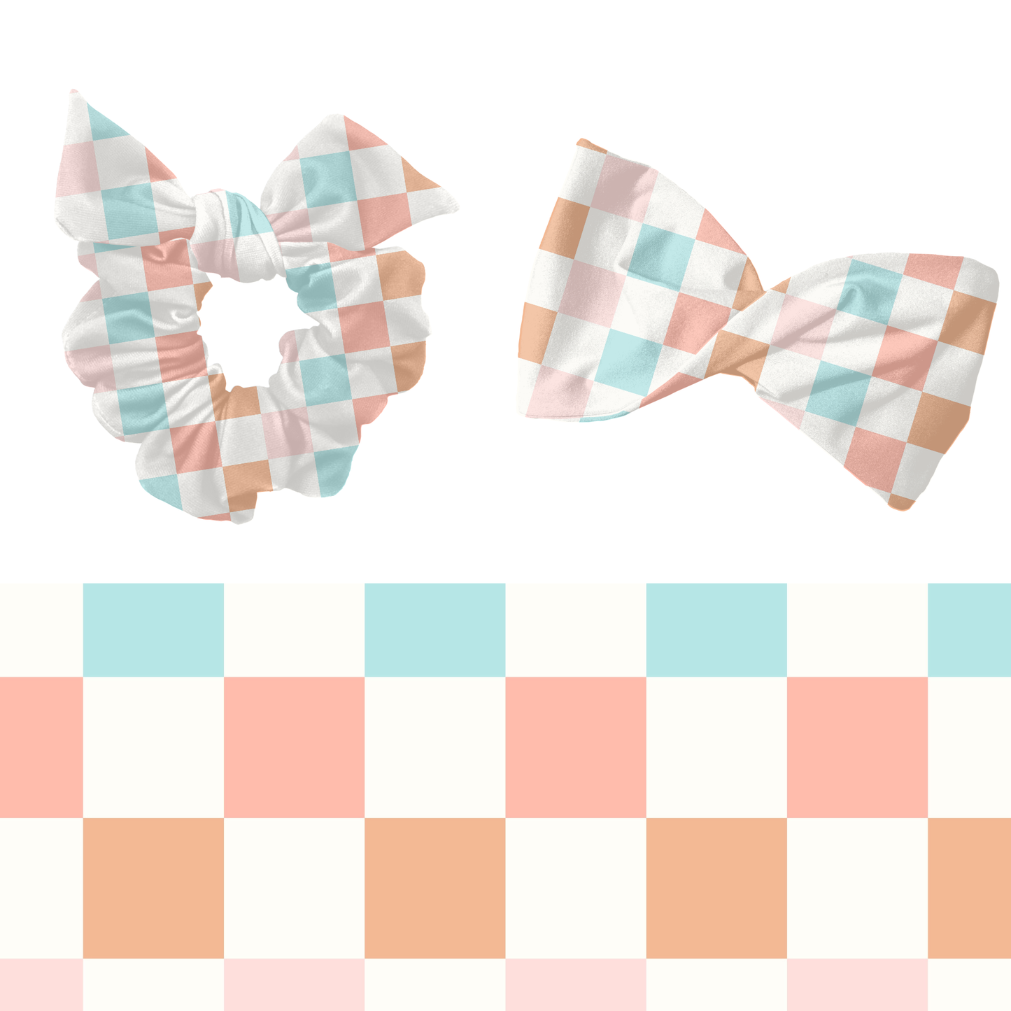 Pastel spring checkered Pattern