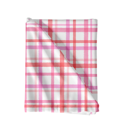 Watercolor Pink Plaid