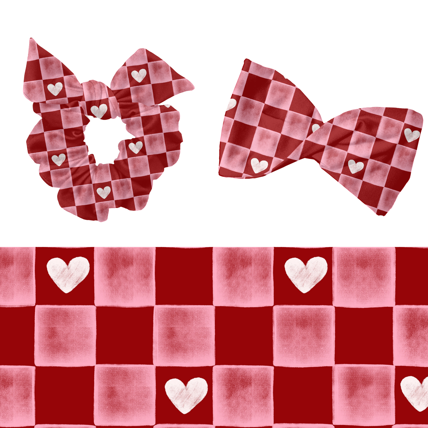 Retro Valentine seamless pattern