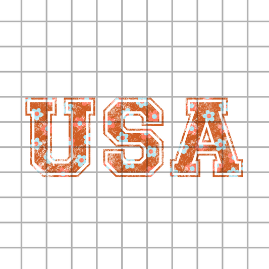 USA Daisy PNG Design