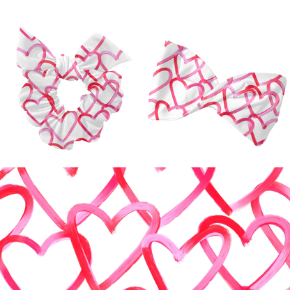 Bright Valentine hearts pattern