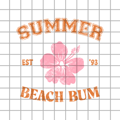Summer Beach Bum PNG Design