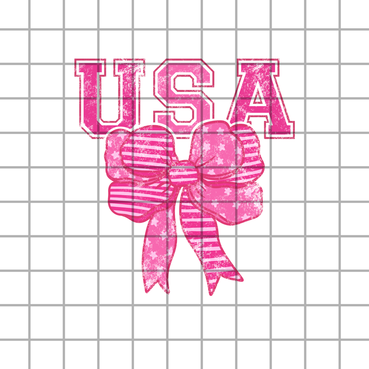 Girly Pink USA PNG Design