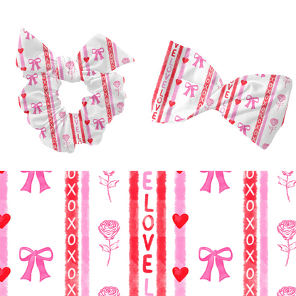 Valentine coquette stripes pattern