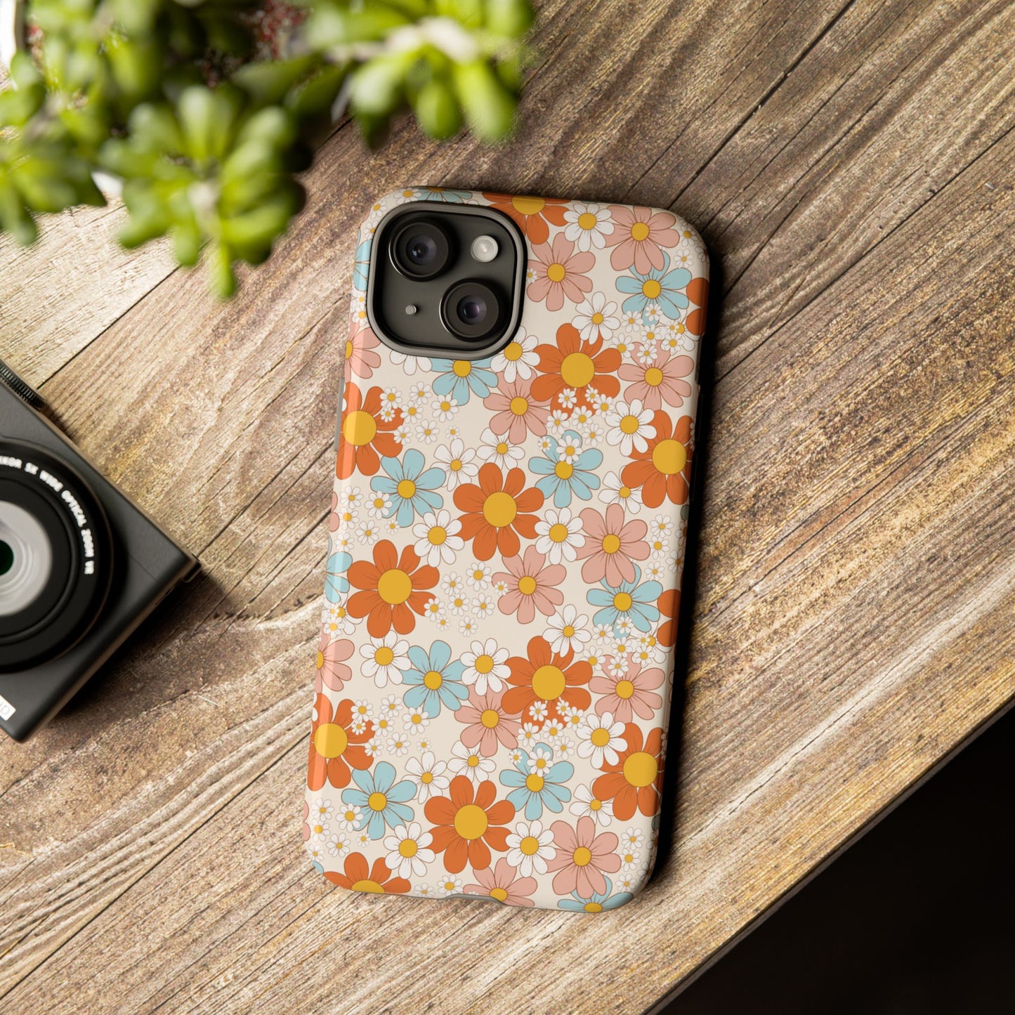 Vintage Retro Daisy Floral Phone Case